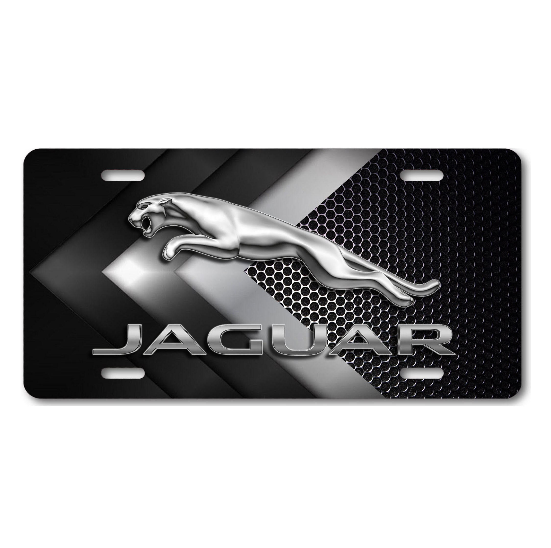 JAGUAR ART on carbon art vanity license plate aluminum car tag Etsy