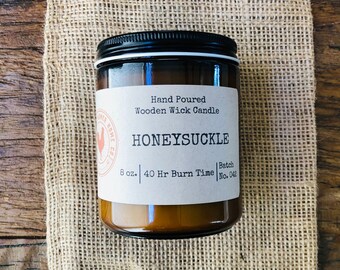 Scented Candle- Honeysuckle 8oz