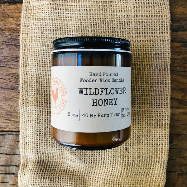 Scented Candle 8oz- Wildflower Honey