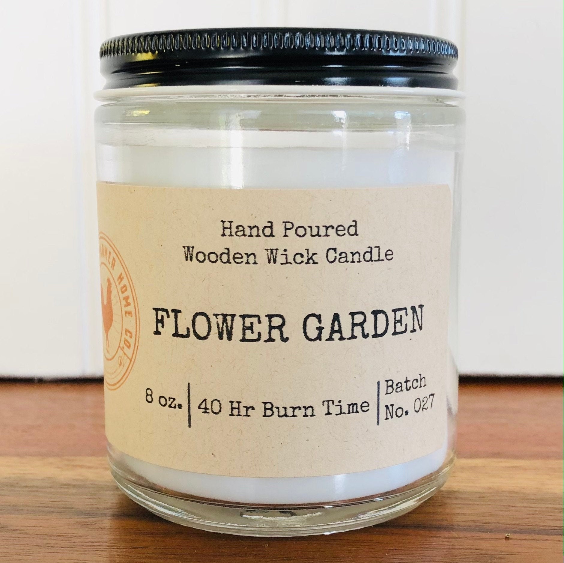 Scented Candle Flower Garden 8oz Etsy