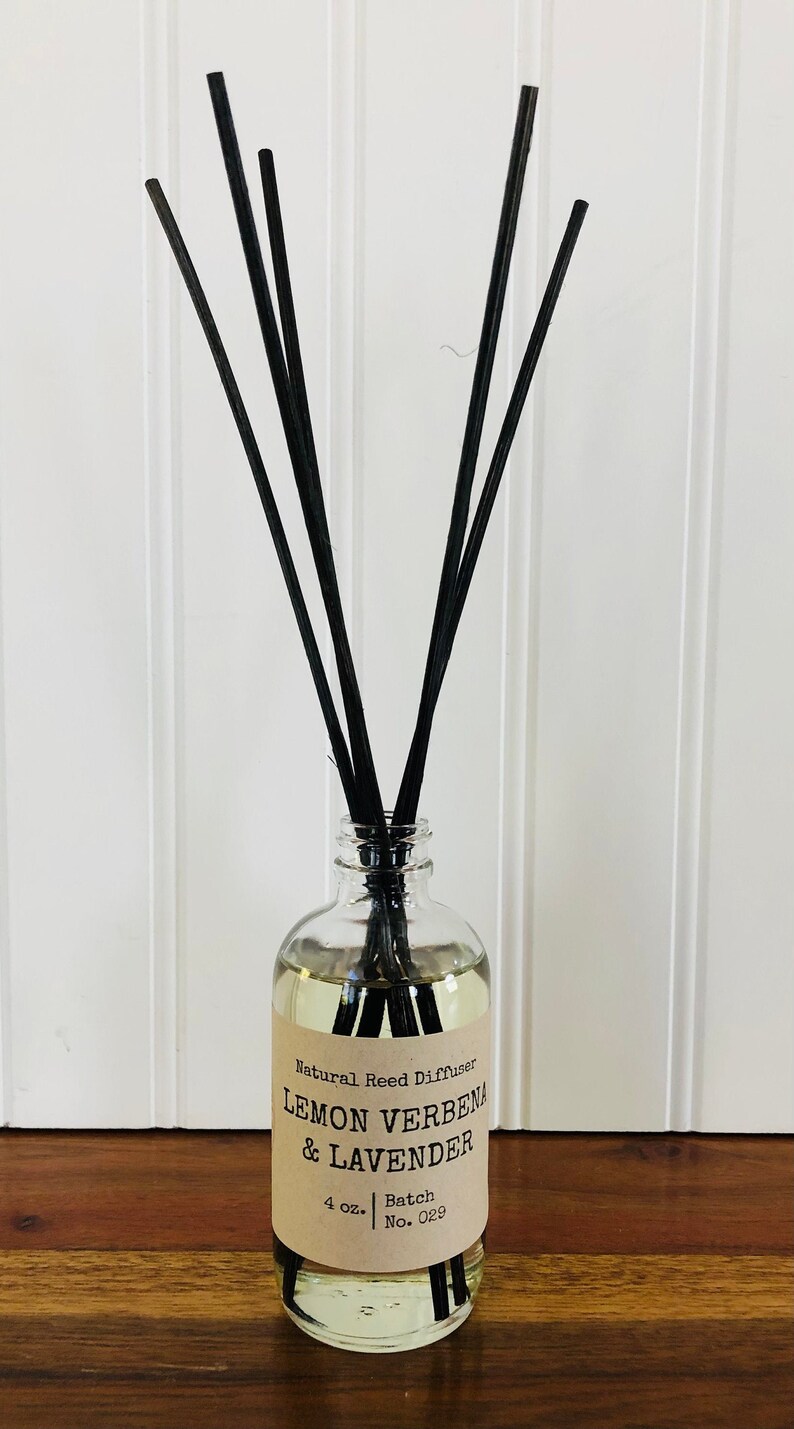 Diffuser Natural Reed Lemon Verbena & Lavender Etsy