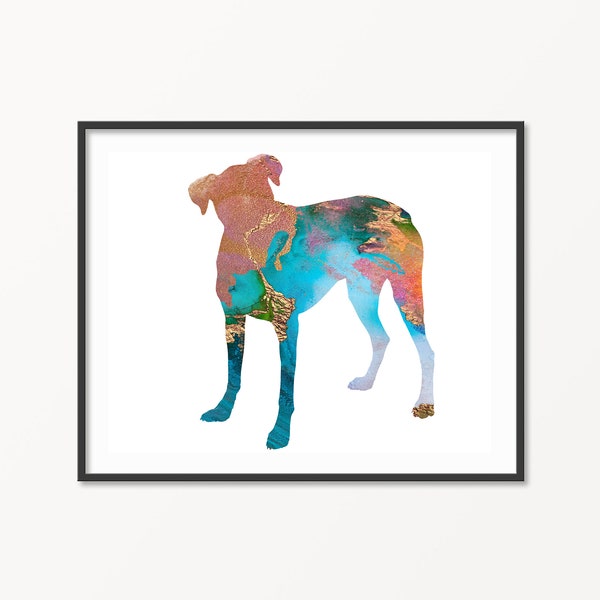 American Bulldog-Art Print -Dog Print -Art Print Or Download-Custom Dog Art-Doberman Wall Art,Epoxy Wall art,Epoxy Download