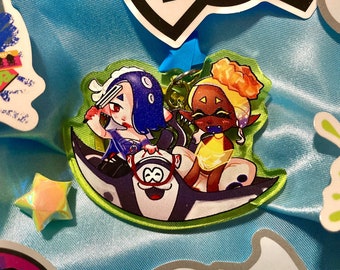 Splatoon 3 Deep Cut 2.5&quot; Acrylic Charm | Shiver/Frye/Big Man