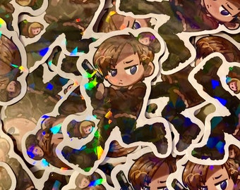 RE4 Leon 2.5" Holo Vinyl Sticker | Resident Evil 4