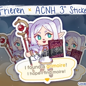 Sticker Frieren x ACNH 3" | Beyond Journey's End