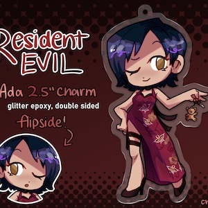RE4 Ada 2.5&quot; Acrylic Charm | Resident Evil 4