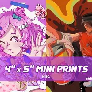Misc. Mini Prints | 4&quot; x 5&quot; | Project Sekai | Team Fortress 2