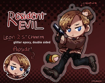 RE4 Leon 2.5" Acryl Anhänger | Resident Evil 4