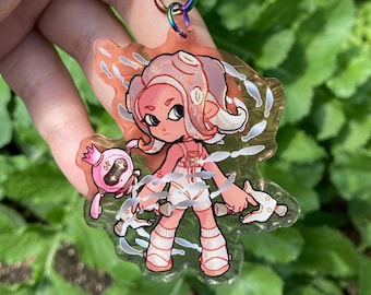 Splatoon 3 Side Order Eight 2.5" Wavy Acrylic Charm