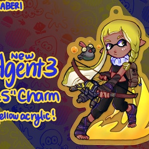 Splatoon 3 Neo Agent 3 2.5&quot; Acrylic Charm