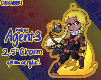 Splatoon 3 Neo Agent 3 2.5&quot; Acrylic Charm
