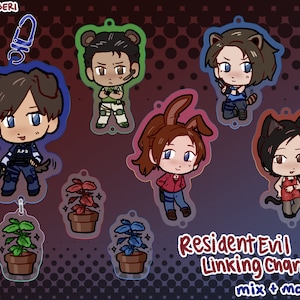 Resident Evil Acrylic Charms | RE2 | RE3 | RE5