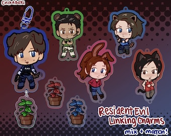 バイオハザード キャラクター 3 インチ キーホルダー || レオン