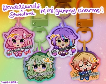 Wonderlands x Showtime mini-gummy acrylbedels | Project Sekai | Vocaloid