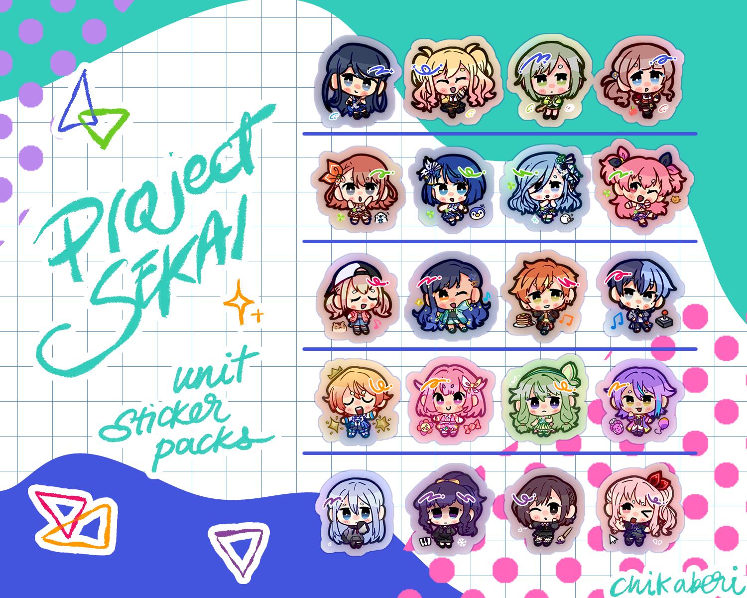 Project Sekai Unit Sticker Sets | Vocaloid | Leo/need, MORE MORE JUMP ...