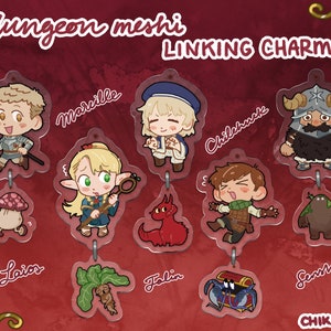 Dungeon Meshi Acrylic Linking Charms | Delicious in Dungeon