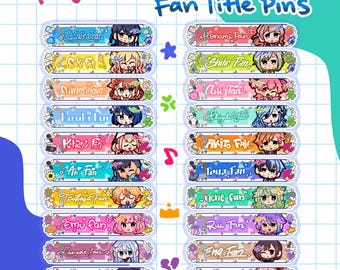 Spille acriliche con titolo fan di Project Sekai / Vocaloid / Leo/need, MORE MORE JUMP!, Vivid Bad Squad, Wonderlands x Showtime, Nightcord alle 25:00