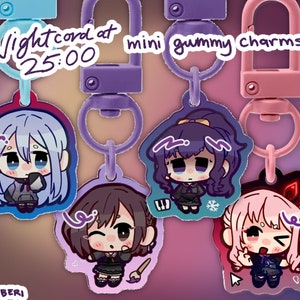 Nightcord at 25:00 Mini Gummy Acrylic Charms | Project Sekai | Vocaloid