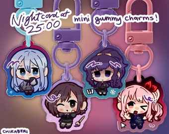 Nightcord at 25:00 Mini Gummy Acrylic Charms | Project Sekai | Vocaloid