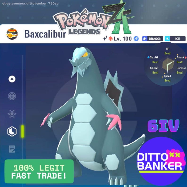 Legends Z A Shiny Baxcalibur Alpha Lv 100 Adamant 6IV Max EV Fast Trade legends-z-a-shiny-baxcalibur-alpha-lv-100-adamant-6iv-max-ev-fast-trade