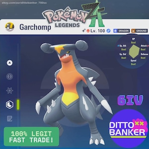 Carchacrok Shiny 6IV Pour Pokémon Légendes Z-A Sur Nintendo Switch - Edition 2025 Neuve Sous Blister