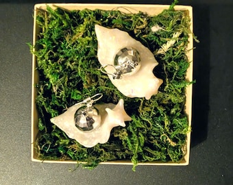 Orecchini Disco Snail: argilla polimerica, gioielli cottagecore stravaganti