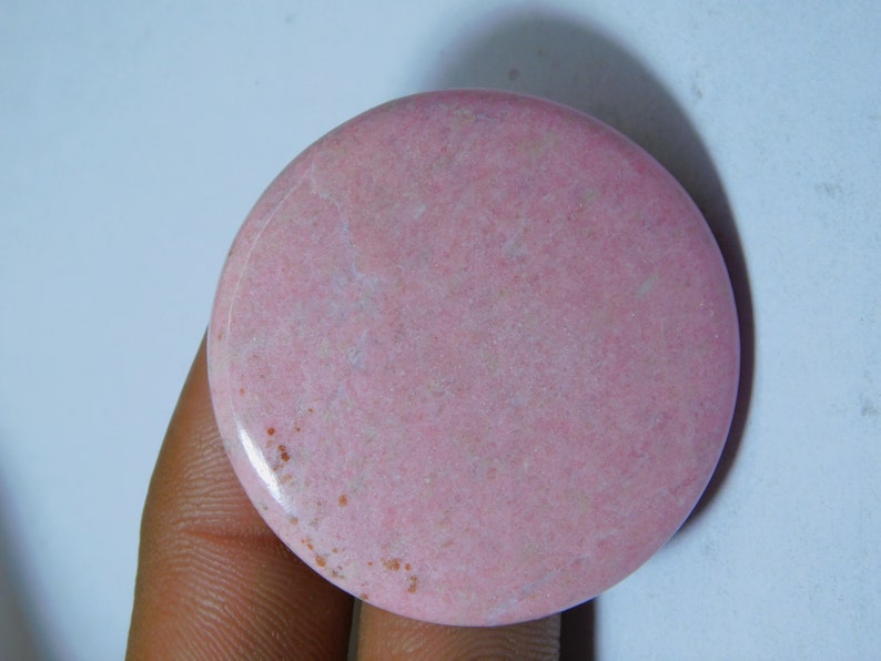 Semi Precious Handcraft Loose Stone For Jewelry Making Top Royal Natural Thulite Cabochon 120Ct 42 X 42 mm #118 Amazing Thulite Gemstone