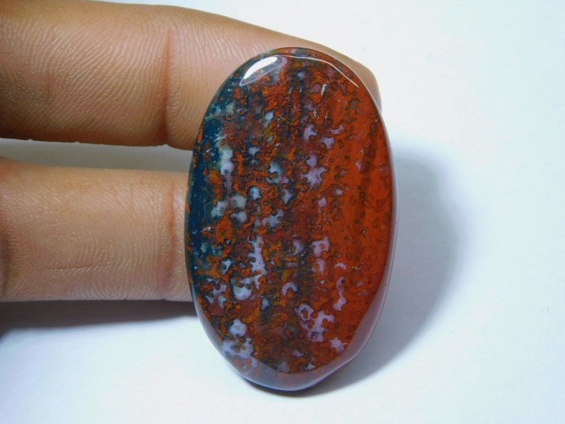 Top Grade Natural Blood Stone Cabochon Amazing Quality Bloodstone Loose Stone 53 Ct #83 Semi Precious Handcraft Gemstone For Jewelry