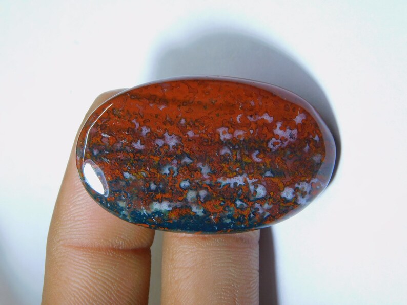 Top Grade Natural Blood Stone Cabochon Amazing Quality Bloodstone Loose Stone 53 Ct #83 Semi Precious Handcraft Gemstone For Jewelry