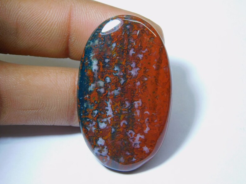 Top Grade Natural Blood Stone Cabochon Amazing Quality Bloodstone Loose Stone 53 Ct #83 Semi Precious Handcraft Gemstone For Jewelry