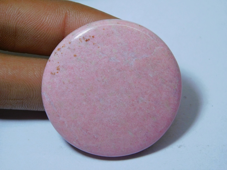 Semi Precious Handcraft Loose Stone For Jewelry Making Top Royal Natural Thulite Cabochon 120Ct 42 X 42 mm #118 Amazing Thulite Gemstone