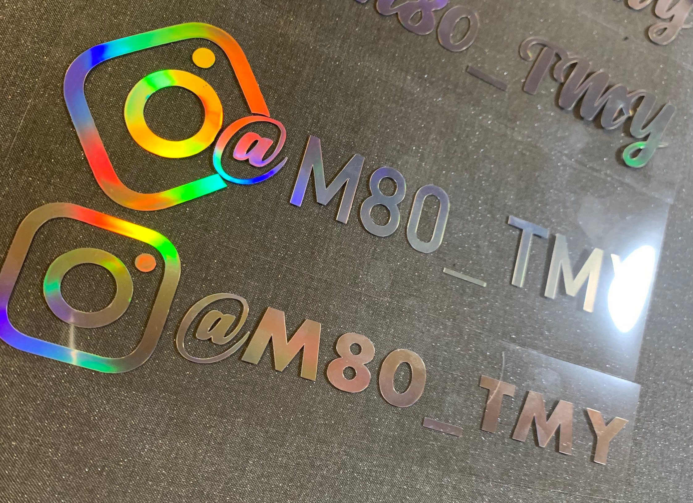 Car Decal stickers Instagram/Snapchat username | Etsy