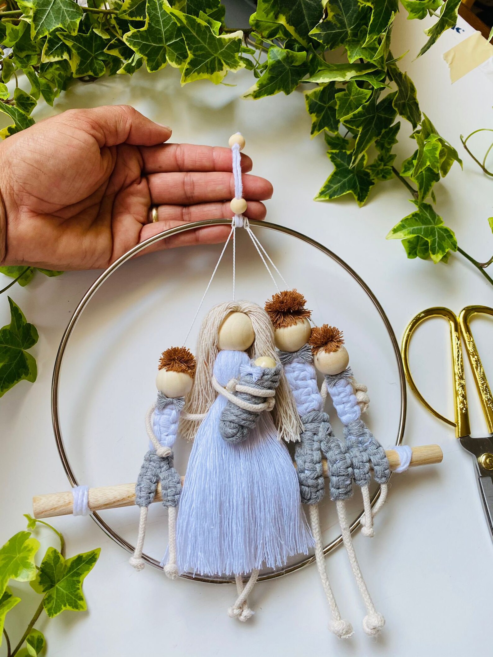 Macrame Doll / Bride and Groom /Moderm Macrame / Customized Etsy