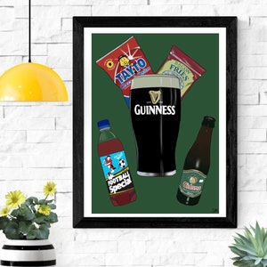 Irish Pub Art Print | Guinness Art Print | Ireland Art Print | Irish Gift | Irish wall art | Tayto Art Print | Irish Gift | St Patrick’s Day