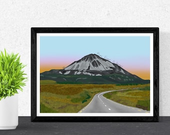 Mount Errigal Art Print | Errigal Mountain Art Print | County Donegal Art Print | Ireland Art Print