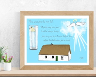 Irish Quote Art Print | Irish Art Print | Ireland Art Print | Quotes Wall Art | Irish gift | Irish birthday present | New home present