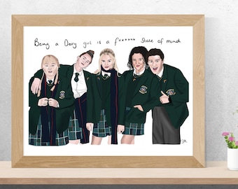 Derry Girls Art Print | Derry Art Print | Northern Ireland Art Print | Derry Girls Art | Derry Girls Quote