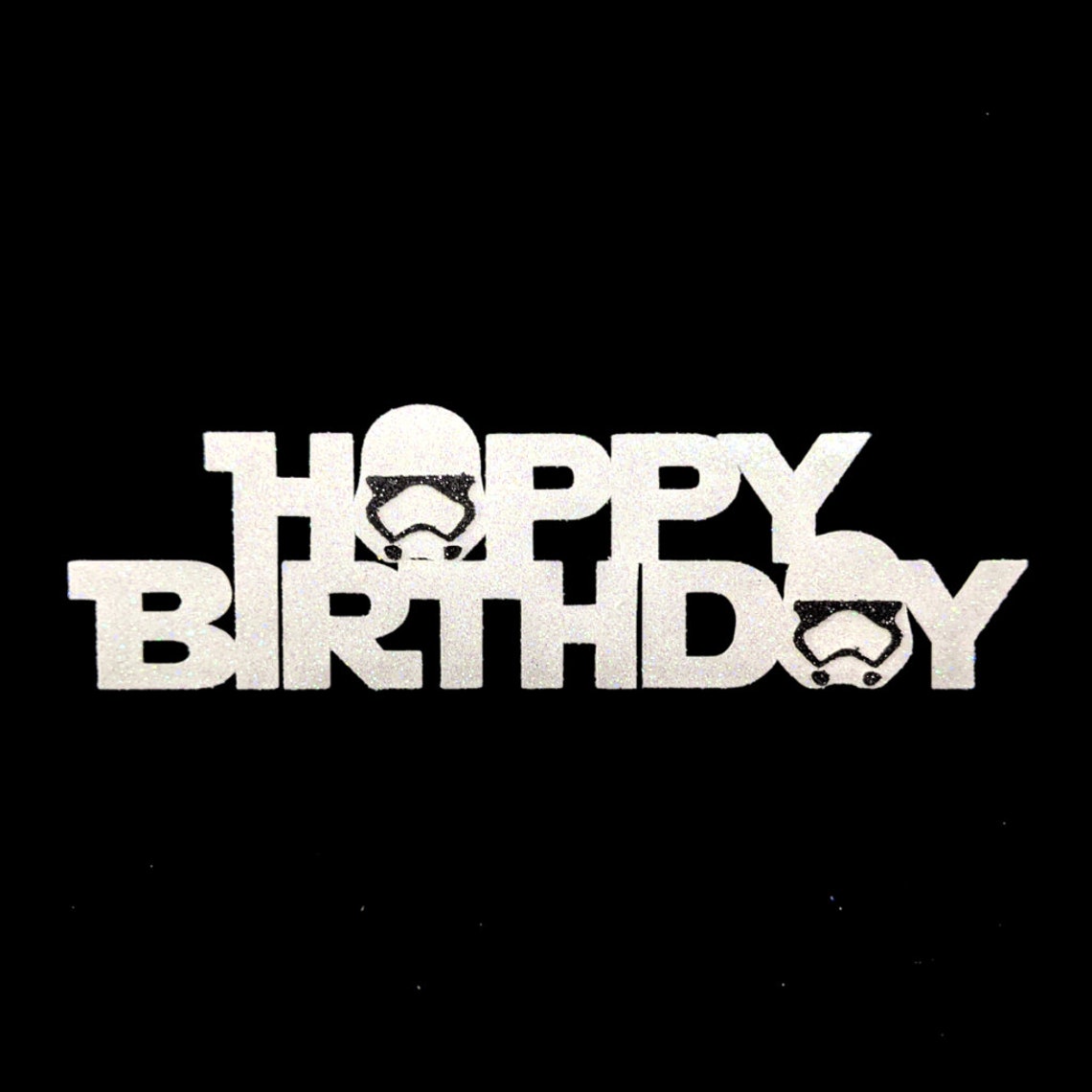 Personalised Star Wars Storm Trooper Happy Birthday Cake | Etsy