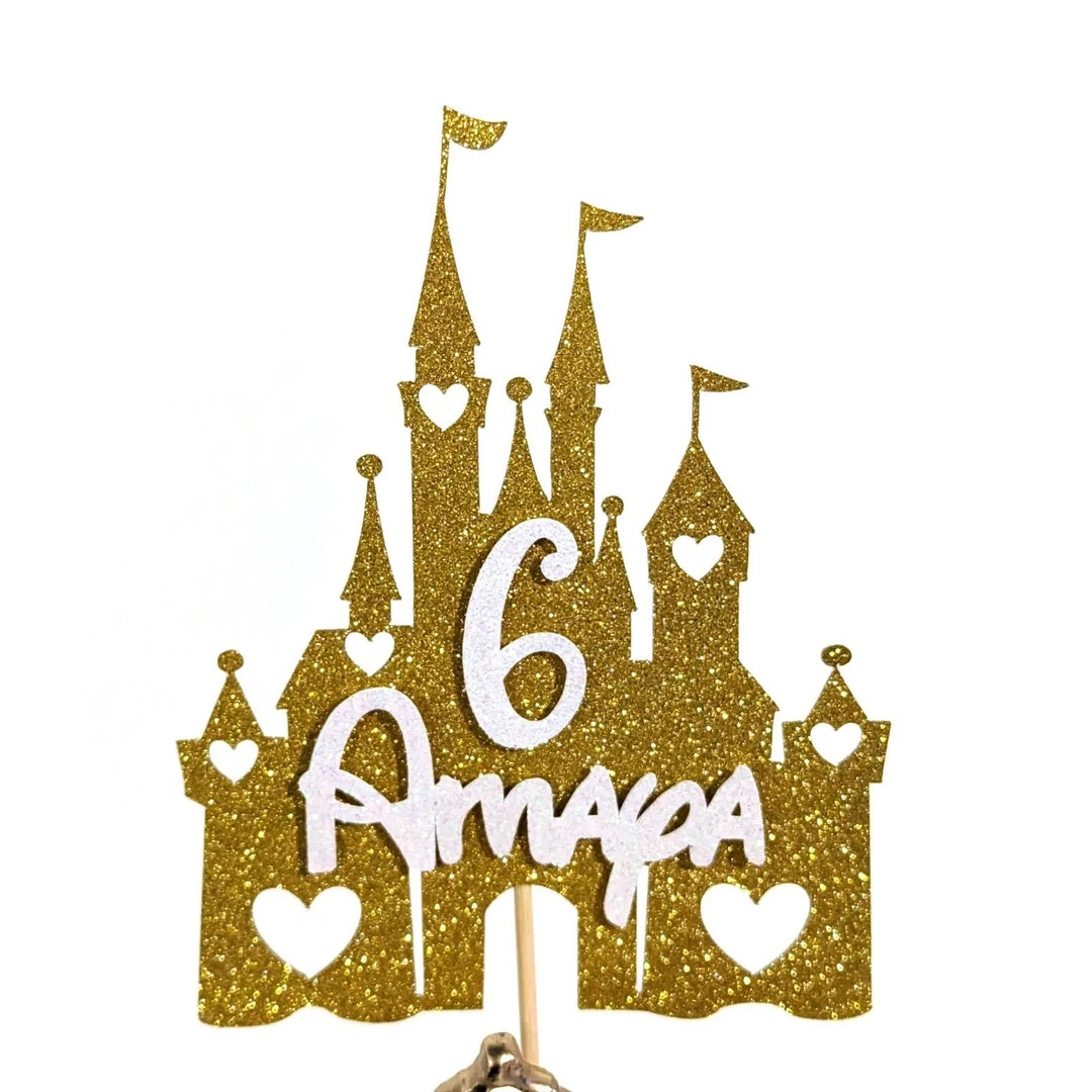 Princess Castle Cake Topper Personalised Free Delivery Non Edible - Etsy UK