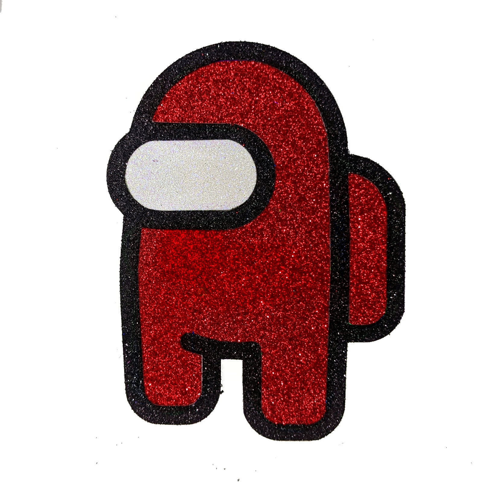 Among Us Cupcake Toppers Beautiful Glitter Non Edible Free Etsy UK