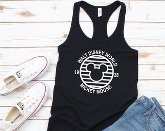 Disney Tank Tops, Disney Striped Mickey Tank, Disney Couples Shirts, Disney World Magic Kingdom, Disney Family Shirts, Mickey Shirt