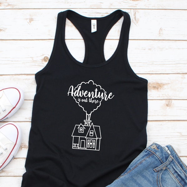 Disney Tank Tops, Adventure is Out There Tank, Disneyland Tank, Disney World Magic Kingdom, Disney Family Shirts, Pixar Shirt, Up Shirt