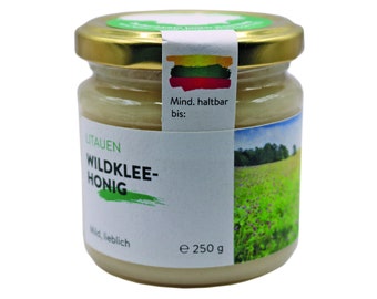 Lithuanian wild clover honey 250g