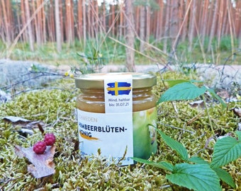 Miel de flor de frambuesa sueca 250 g, miel, cruda, 100% natural