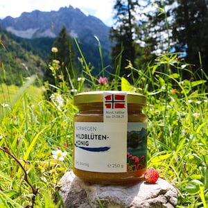 Norwegian Wildflower Honey 250g, Honey, Raw, 100% Natural