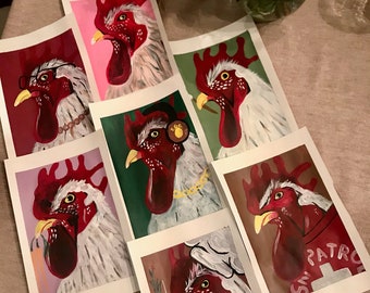 Custom Rooster Portraits