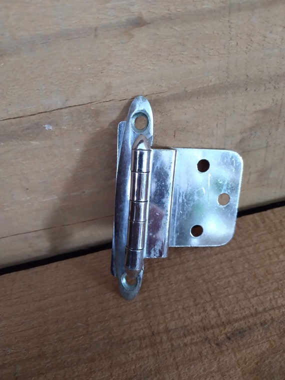 Vintage Chrome Kitchen Door Hinges 1930's Etsy