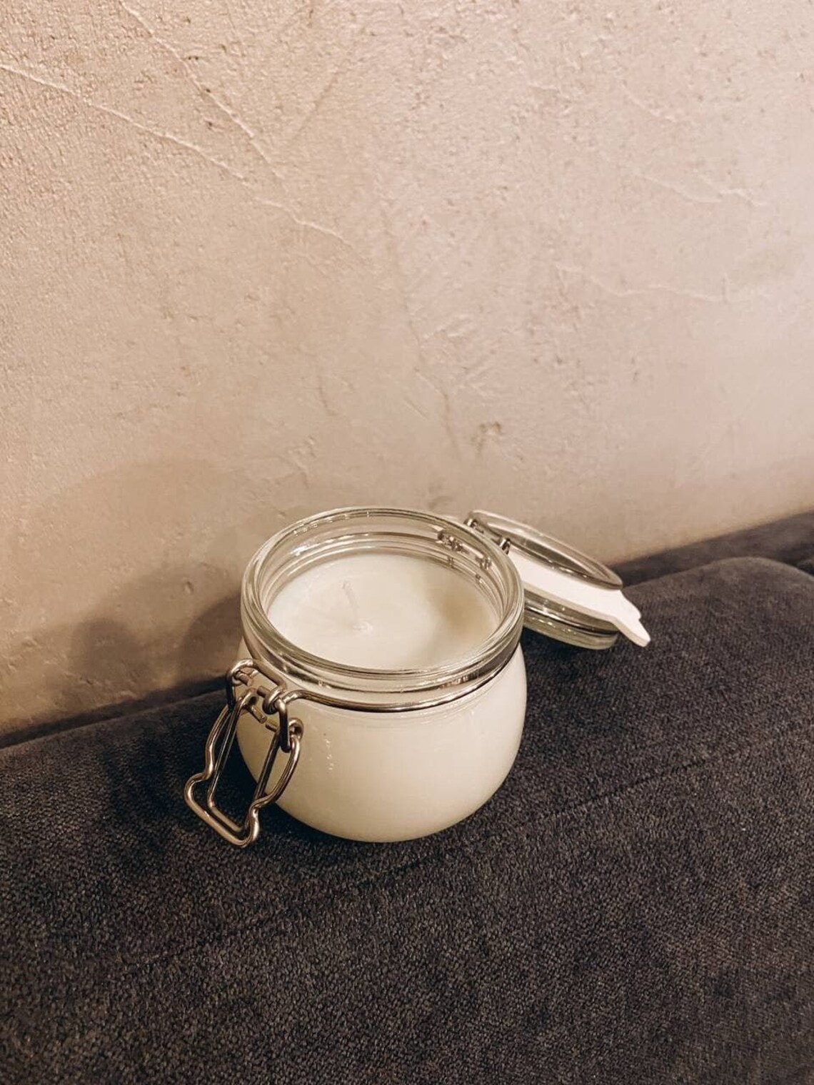 3in1 Natural Massage Oil Candle Almond Oil Shea Butter Etsy