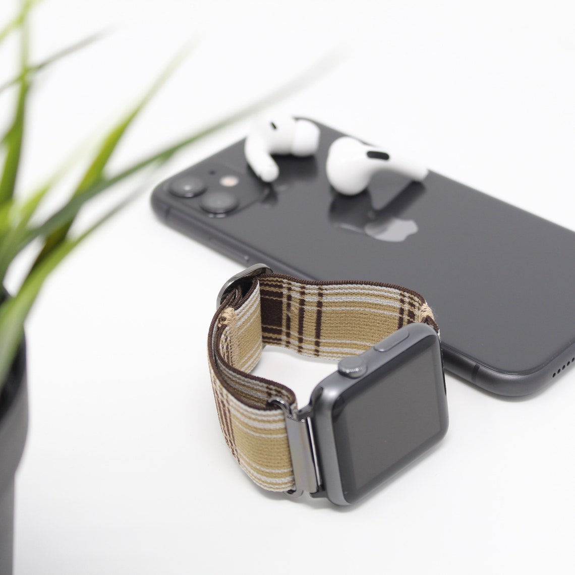 Adjustable Elastic Band for Apple Watch Series Replacement Etsy