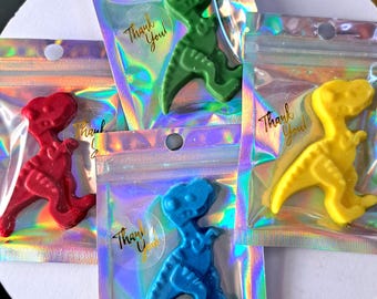 Recuerdos de fiesta/adornos para tartas/adornos para muffins para niños, dinosaurios de chocolate hechos a mano